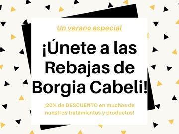 ¡Únete a las rebajas del 20% de Borgia Cabeli!